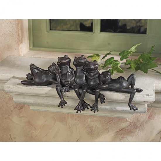 Design Toscano Lazy Daze Knot Of Frogs Sitters