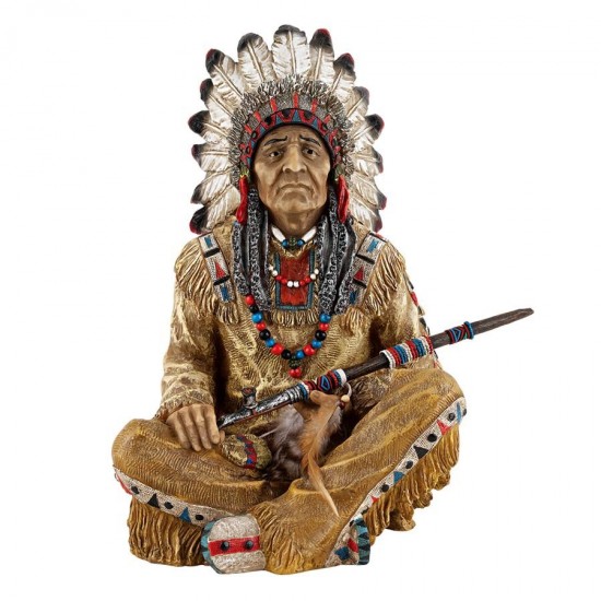 Design Toscano Noble Feathers Native American Statue