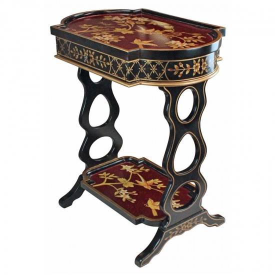 Design Toscano Terrace Of Shanghua Lacquered Side Table