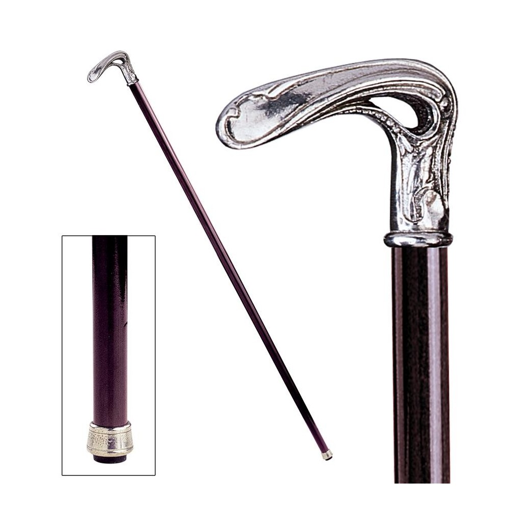 Design Toscano Art Nouveau Half Crook Walking Stick