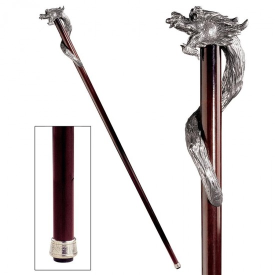 Design Toscano Staff Of St George Walking Stick