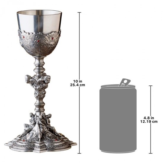 Design Toscano Set Of 2 Santa Croce Pewter Chalices