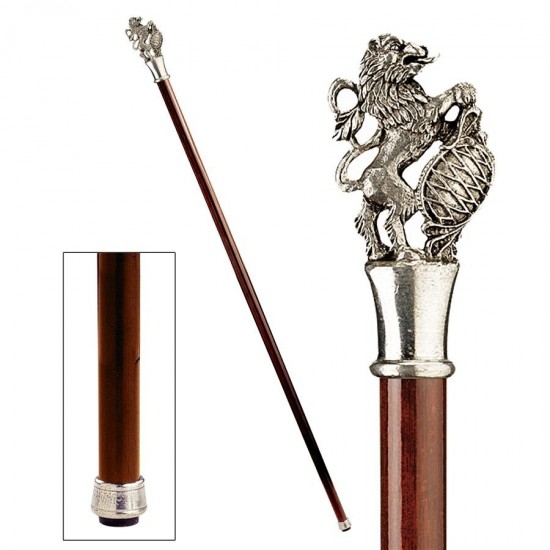 Design Toscano Heraldic Lion Walking Stick