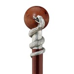 Design Toscano Snake With Globe Walking Stick