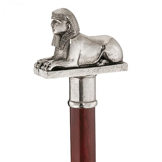 Design Toscano Sphinx Pewter Walking Stick