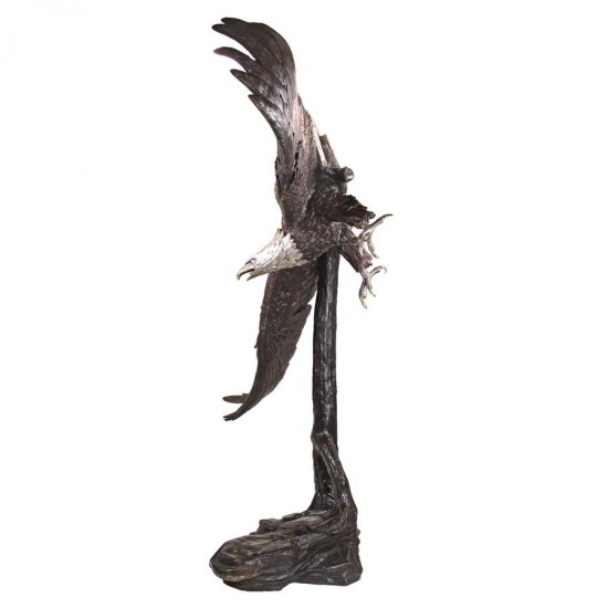 Design Toscano Final Approach Eagle Bronze Statue