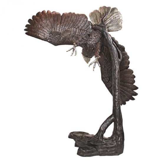 Design Toscano Final Approach Eagle Bronze Statue