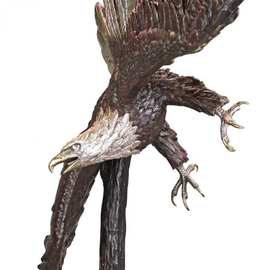 Design Toscano Final Approach Eagle Bronze Statue