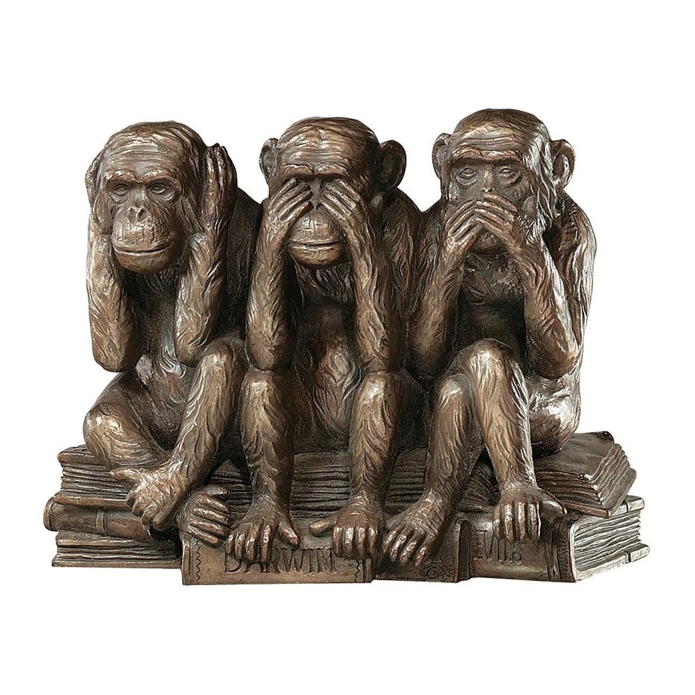 Design Toscano See Speak Hear No Evil Monkeys Figurine