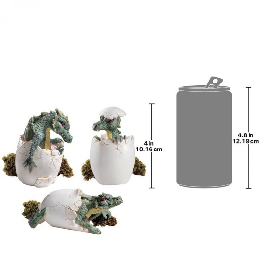 Design Toscano Set Of 3 Desktop Dragon Hatchlings