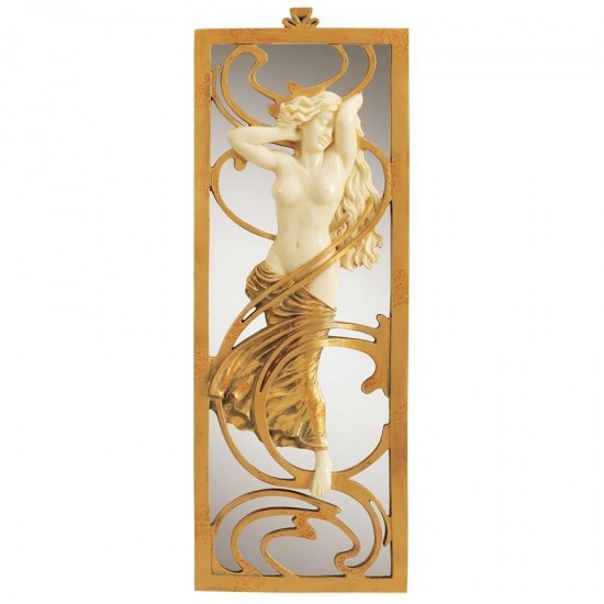 Design Toscano Parisian Salon Art Nouveau Mirror