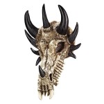 Design Toscano Dragon Bones Skull Plaque