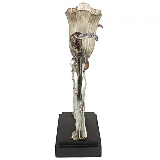 Design Toscano Art Deco Peacock Maidens Lamp
