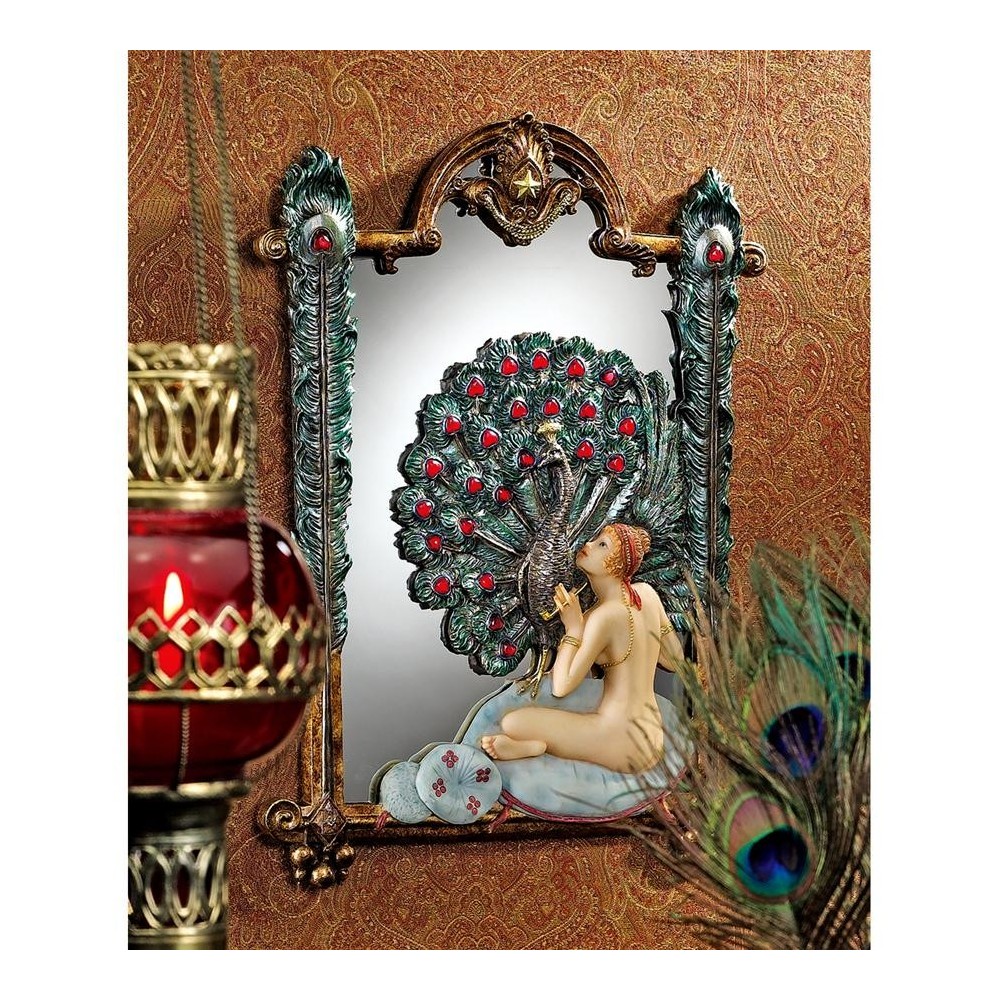 Design Toscano Peacock Dreams Wall Mirror