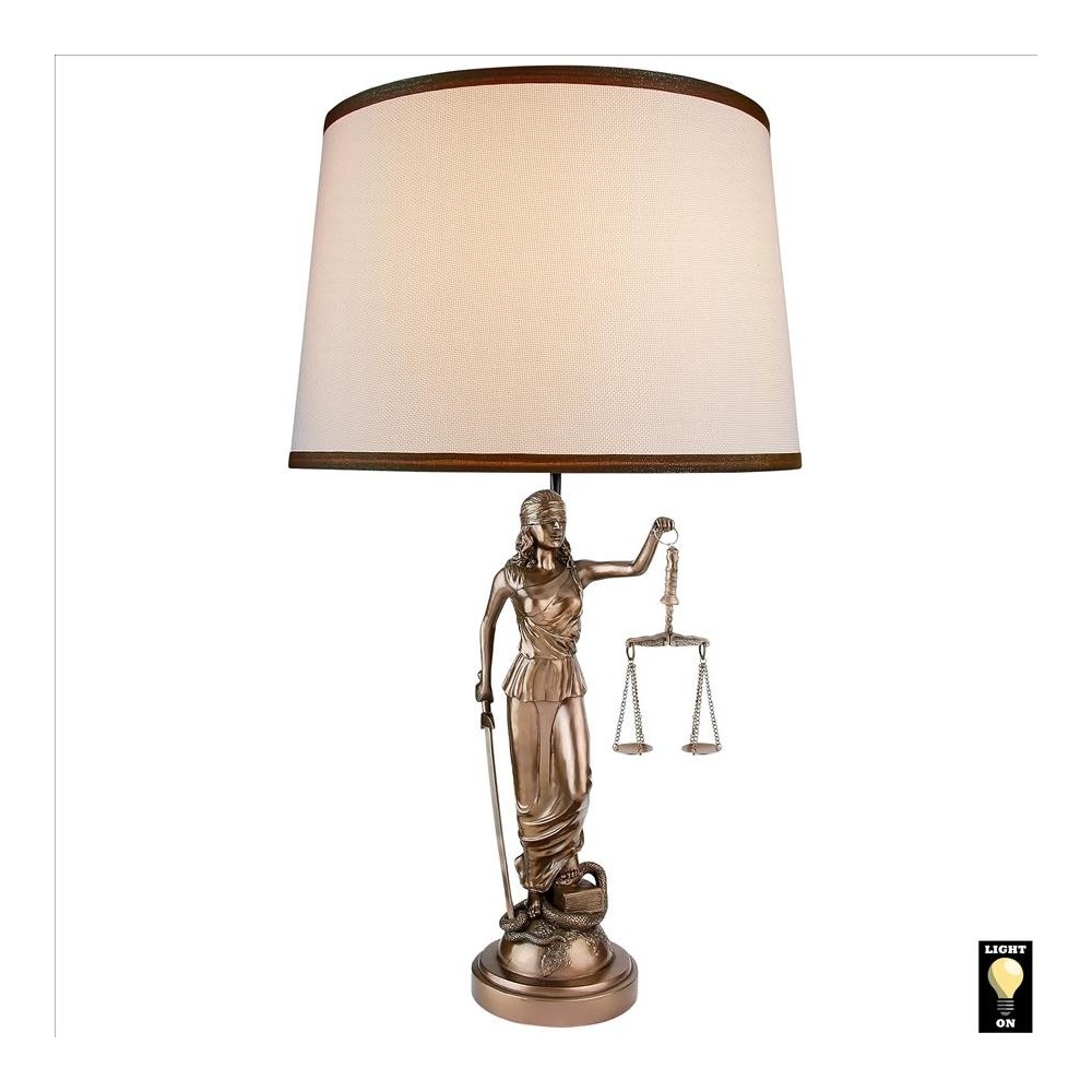 Design Toscano Blind Justice Table Lamp