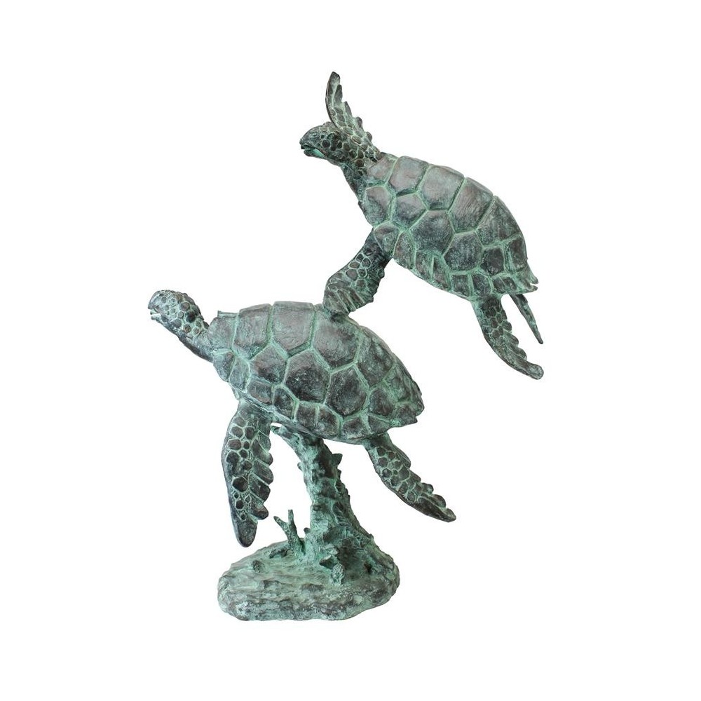 Design Toscano Sea Turtles Bronze Garden Statue