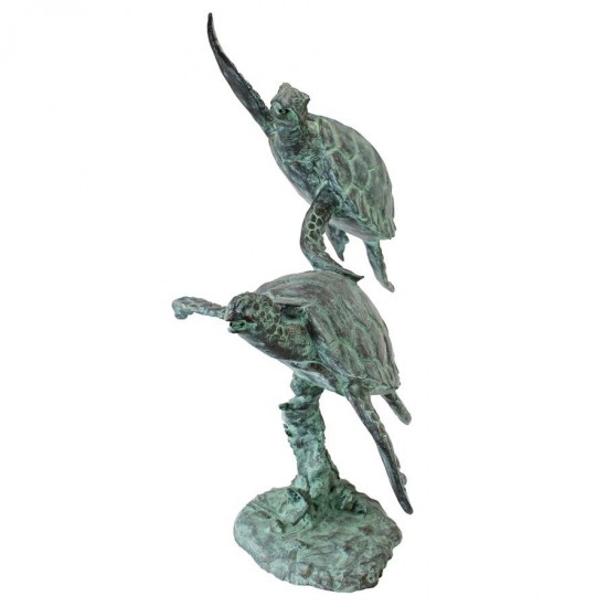 Design Toscano Sea Turtles Bronze Garden Statue