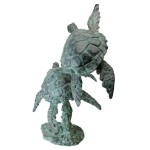 Design Toscano Sea Turtles Bronze Garden Statue