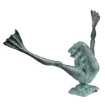 Design Toscano Large Crazy Legs Frog Piped