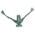 Design Toscano Large Crazy Legs Frog Piped