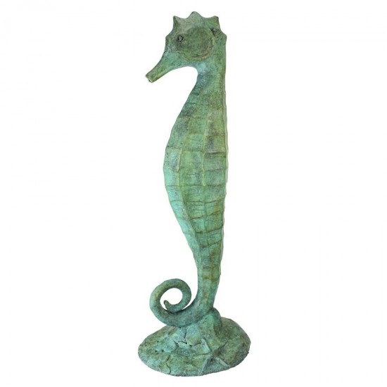 Design Toscano Seahorse Bronze Garden Statue