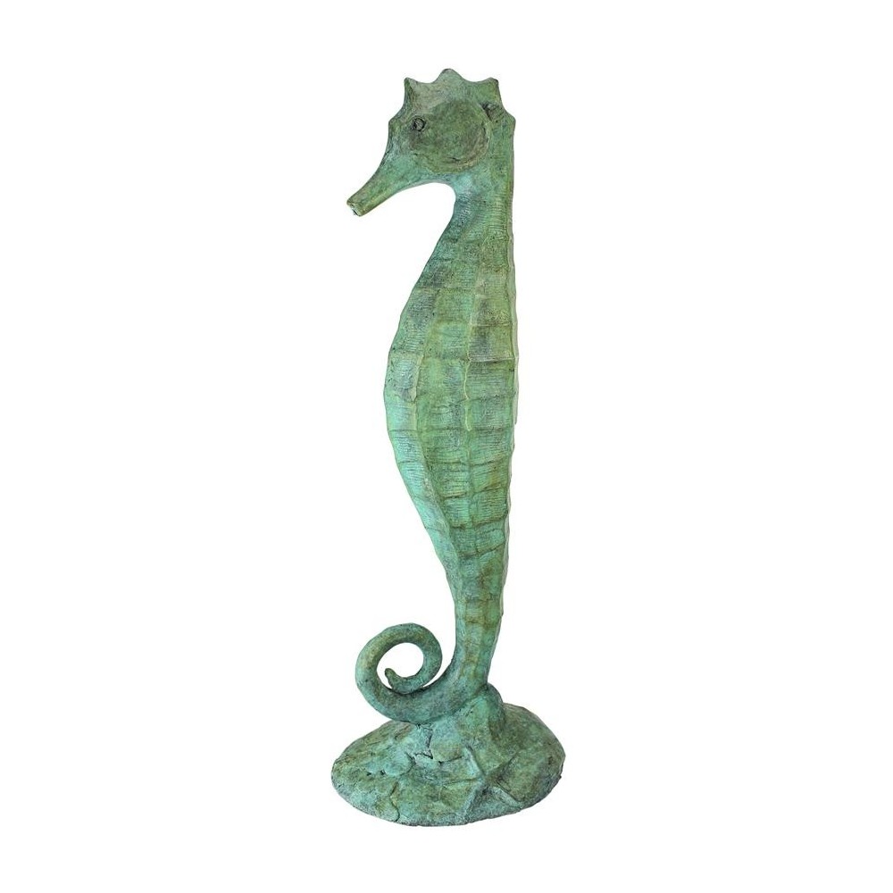 Design Toscano Seahorse Bronze Garden Statue