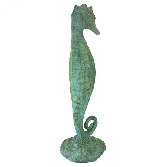 Design Toscano Seahorse Bronze Garden Statue