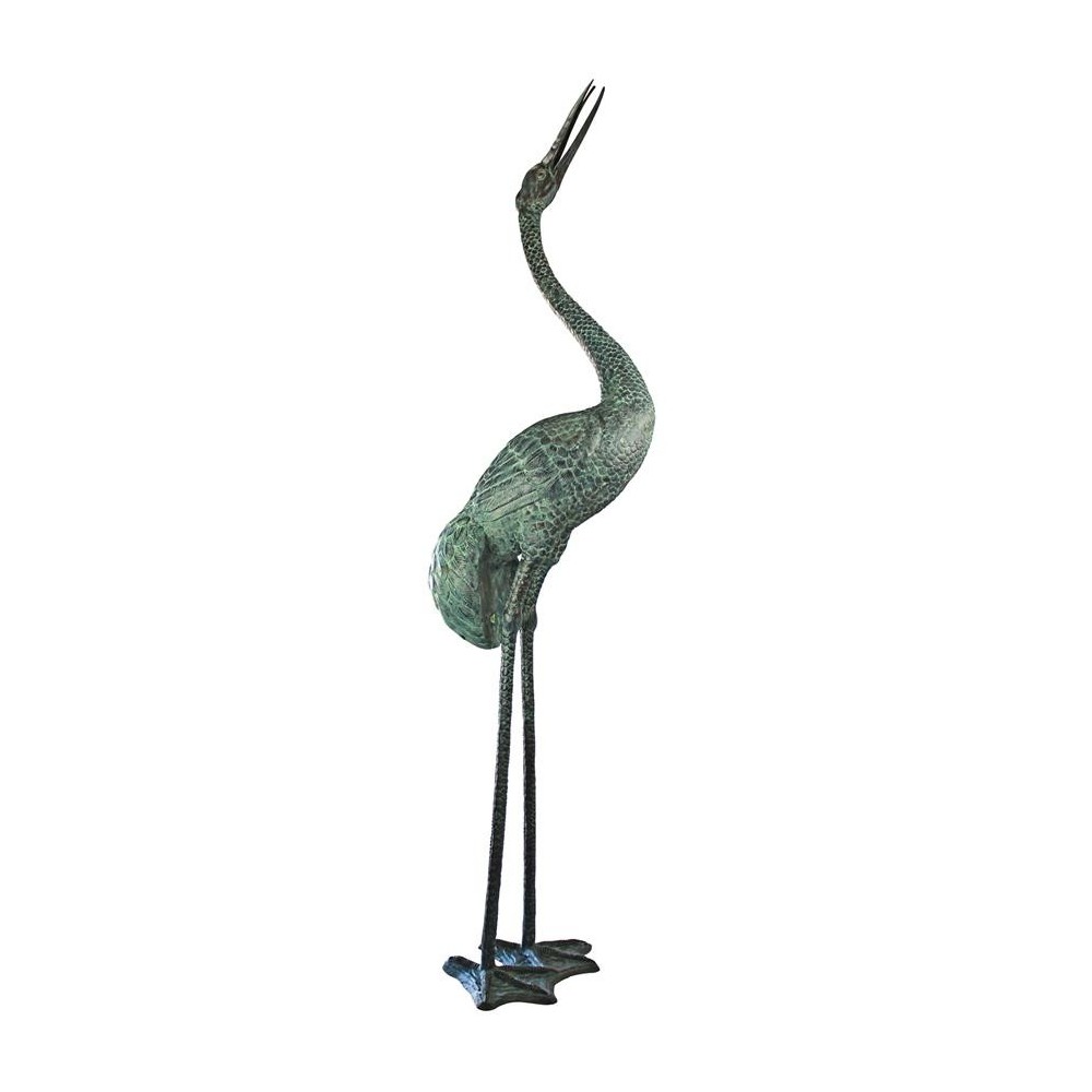 Design Toscano Colossal Straight Neck Crane Bronze