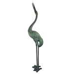 Design Toscano Colossal Straight Neck Crane Bronze