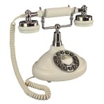 Design Toscano Brittany Neophone 1929 Telephone-White