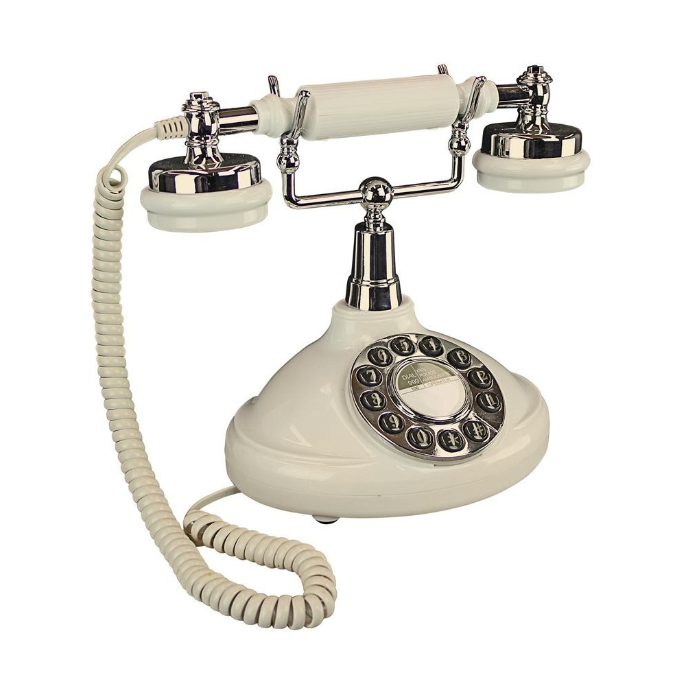 Design Toscano Brittany Neophone 1929 Telephone-White