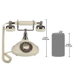 Design Toscano Brittany Neophone 1929 Telephone-White