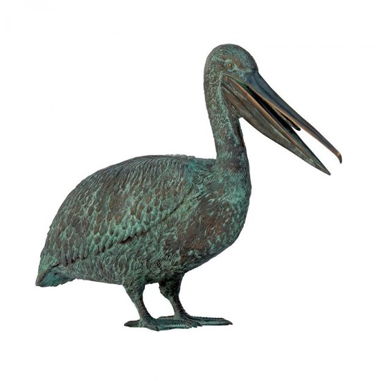 Design Toscano Pelican Wharf Cast Bronze Piped Statue