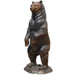 Design Toscano Standing Black Bear Bronze Statue