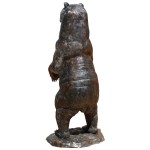 Design Toscano Standing Black Bear Bronze Statue