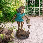 Design Toscano Francine Fairy Gardener Bronze Statue