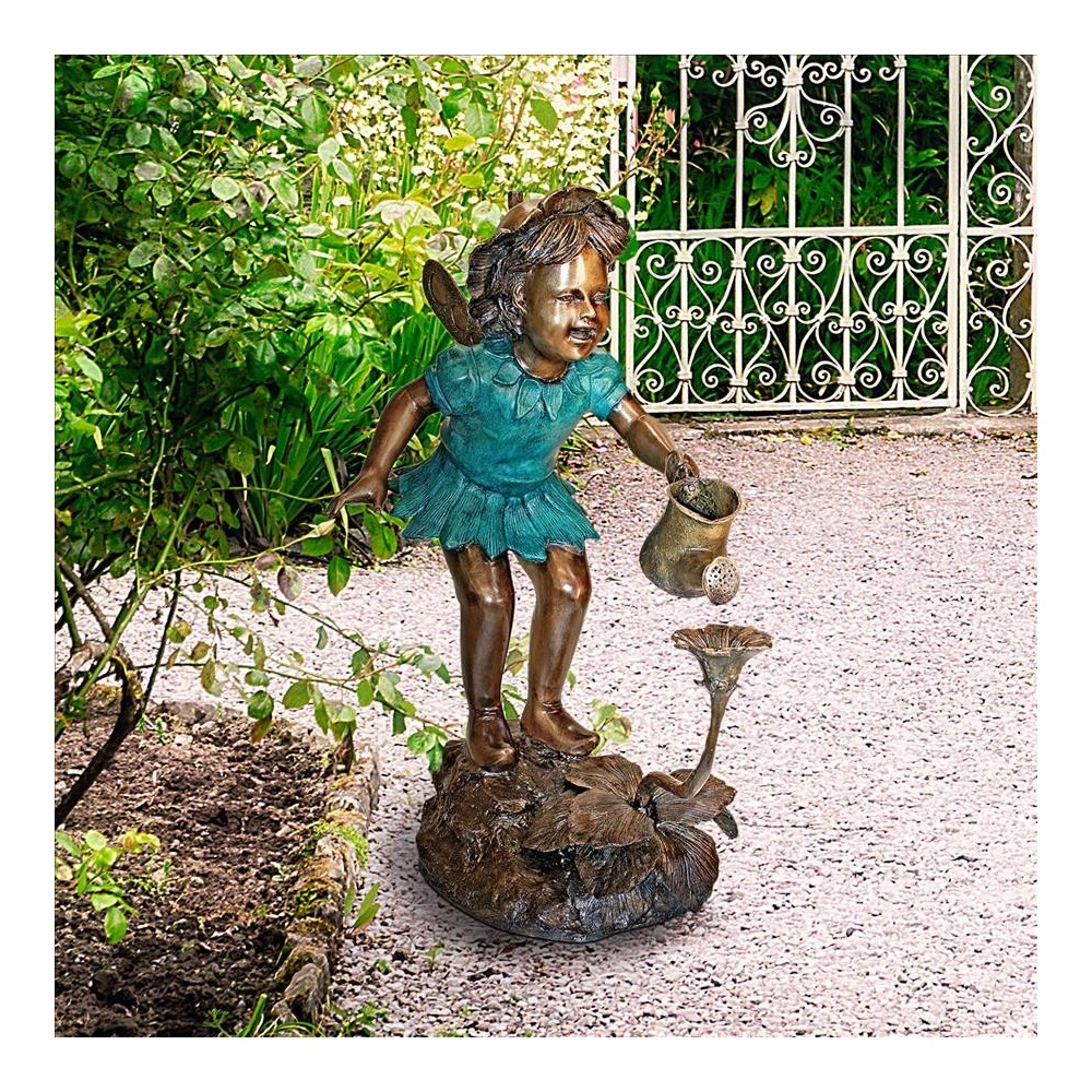 Design Toscano Francine Fairy Gardener Bronze Statue