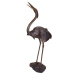 Design Toscano Grande Heron Head Low Bronze Statue