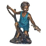 Design Toscano Catch & Release Boy With Frog Bronze