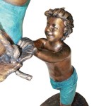 Design Toscano Swinging Children Bronze Statue