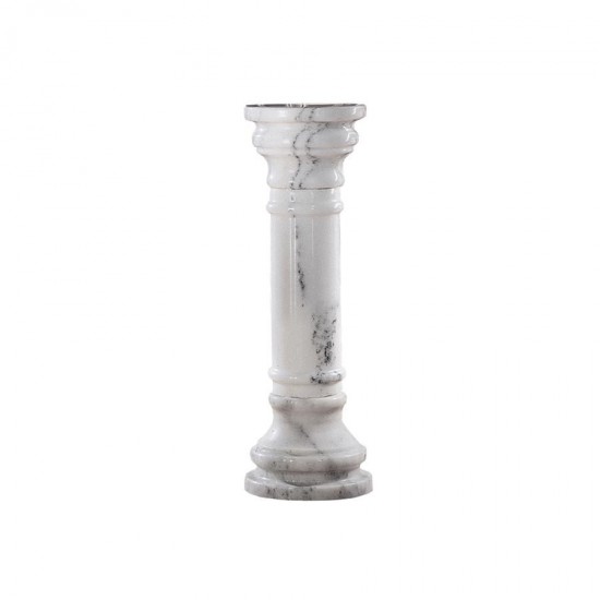 Design Toscano White 31 In Marble Column