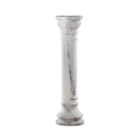 Design Toscano White 40 In Marble Column