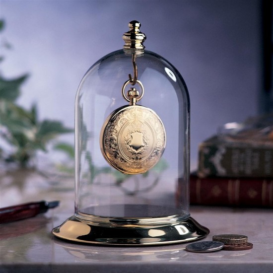 Design Toscano Heirloom Glass Dome Pocket Watch Display