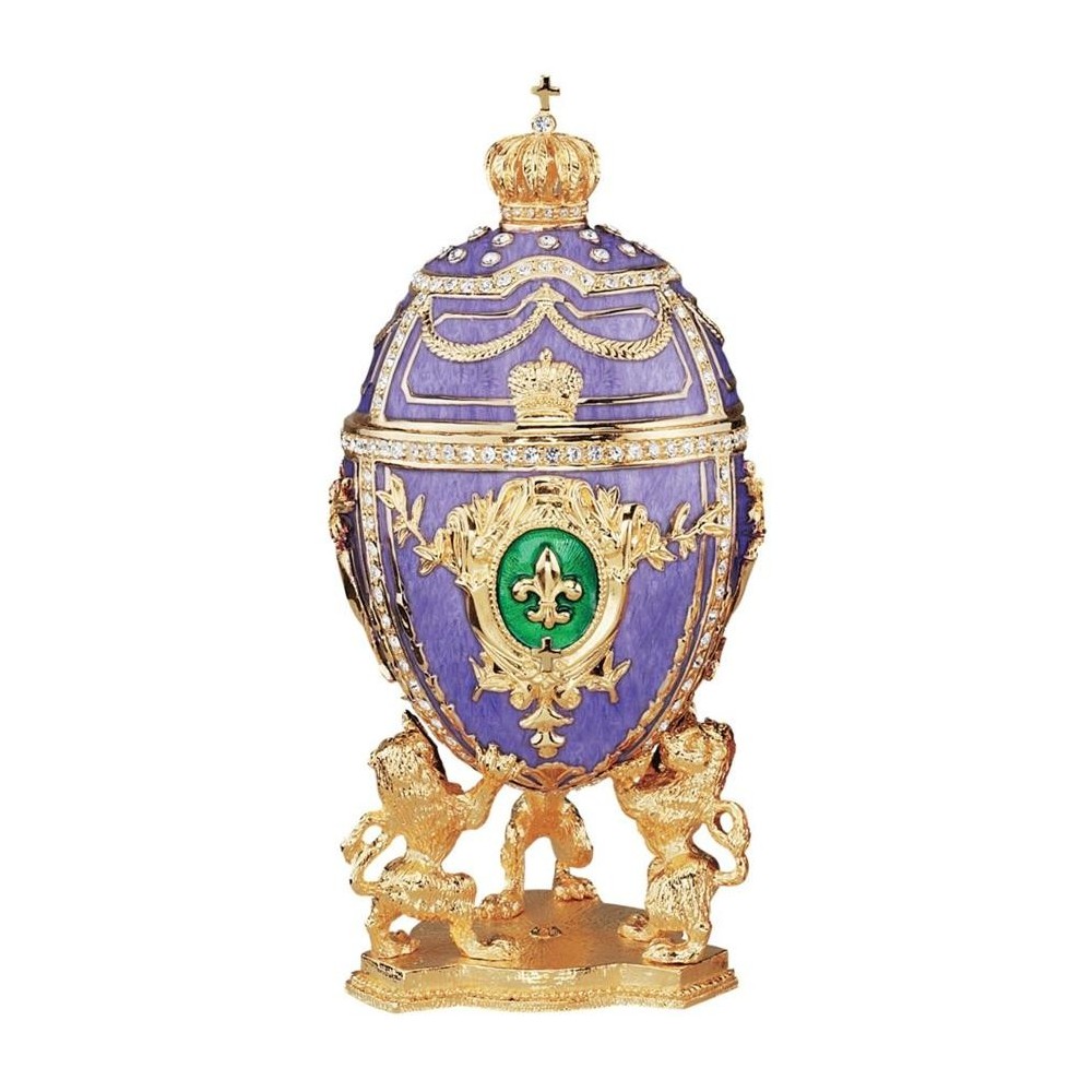 Design Toscano Royal Fleur De Lis Faberge Egg