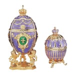 Design Toscano S/2 Faberge Style Eggs