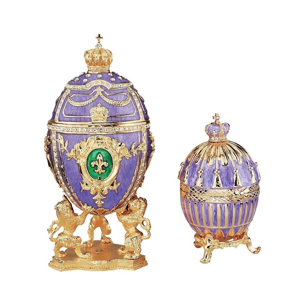 Design Toscano S/2 Faberge Style Eggs