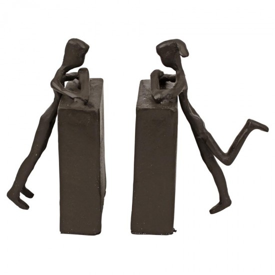 Design Toscano Over The Bookshelf Bookends