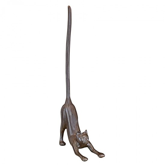 Design Toscano Kitty Crouch Iron Paper Towel Holder