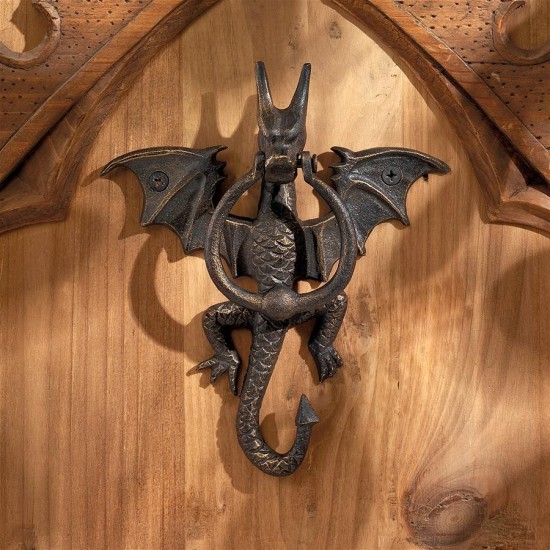 Design Toscano Tintagel Dragon Door Knocker