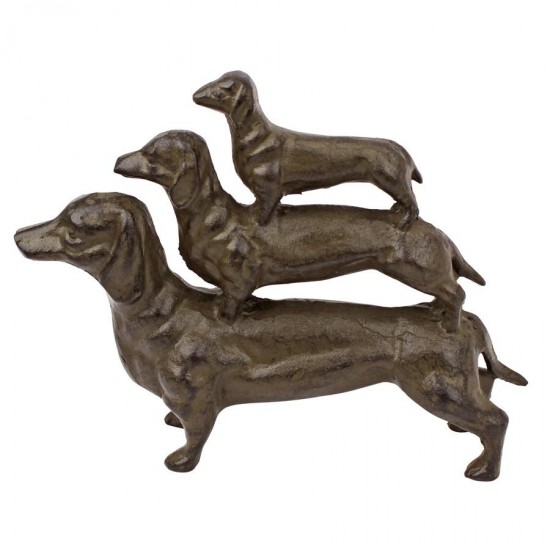 Design Toscano Stacked Dachshunds Statue